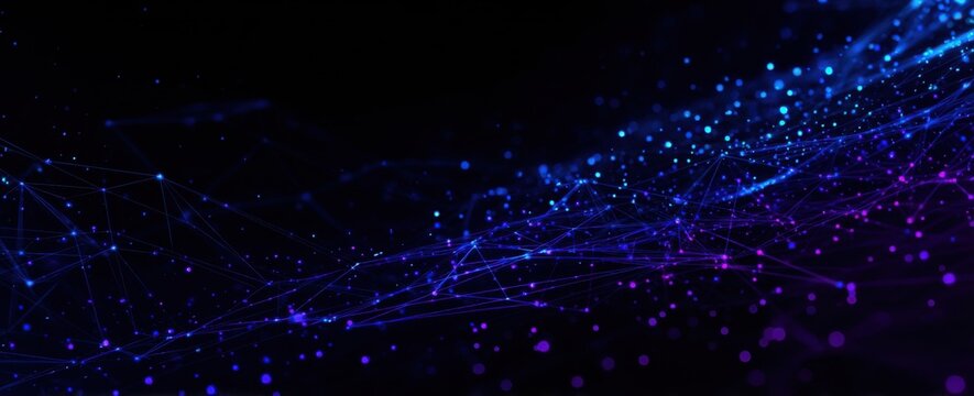 Abstract digital network graphic