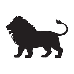 lion sketch art vector silhouette idea design illustraion