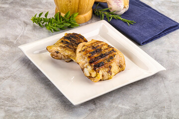 Two Tasty grilled chicken thighs