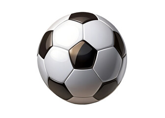 Fototapeta premium Classic soccer ball with modern design isolated on a transparent background sport game