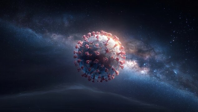 Earth-like virus in space