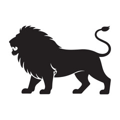 lion sketch art vector silhouette idea design illustraion