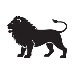 lion sketch art vector silhouette idea design illustraion