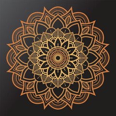 Intricate geometric mandala design with vibrant colors