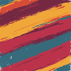 Abstract colorful brushstroke background with diagonal stripes in warm tones. Vibrant design with textured effect.