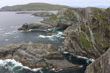 Les falaises spectaculaires de Kerry, les Kerry Cliffs