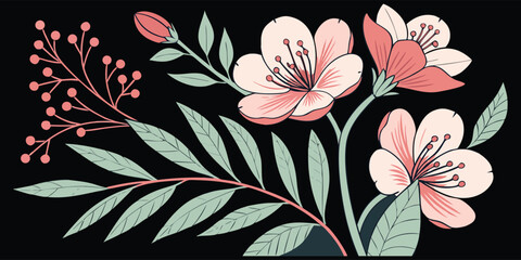vector illustration of a flower