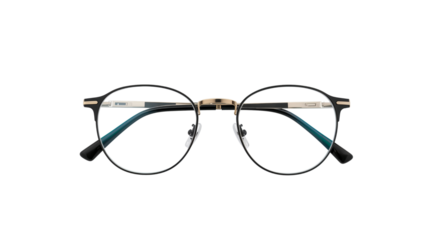Eye-catching eyewear: A set of stylish glasses with round frames, blending classic style with modern. isolated on white background, png.