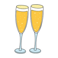 Elegant champagne classic glasses, perfect for toasts and celebrations. Sleek, tall design enhances sparkling bubbles, adding sophistication to every special moment.
