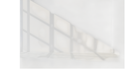 Window Shadow: An elegant interplay of light and shadow casts a geometric pattern on a stark surface, creating a minimalist and architectural visual.