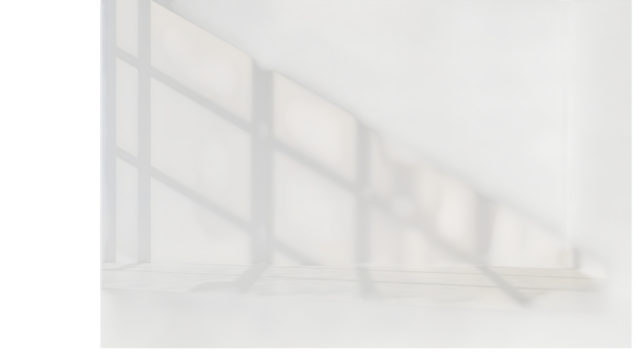 Window Shadow: An elegant interplay of light and shadow casts a geometric pattern on a stark surface, creating a minimalist and architectural visual.