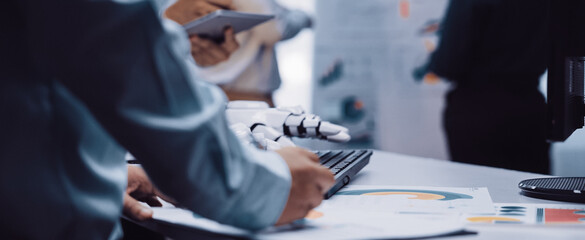 AI-driven business intelligence optimizing strategy development, refining financial modeling, and...