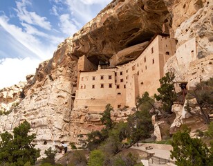 Monastery Built into Cliffside