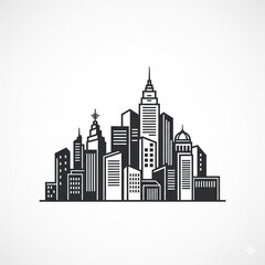 Obraz premium city skyline vector illustration