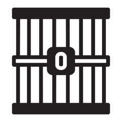 prison glyph icon