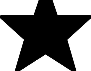 Simple black star graphic