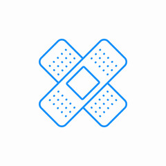injury patch icon sign vector
