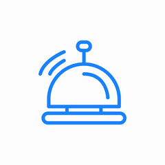 reception bell icon icon sign vector
