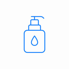 soap liquid bottle icon sign vector