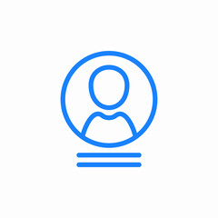 user profile icon icon sign vector