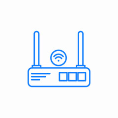 wifi internet router icon sign vector