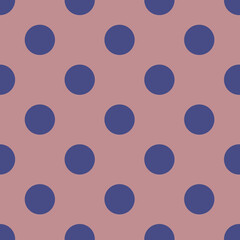 Blue and Mauve Plum Polka Dots