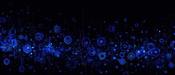 Abstract digital art display