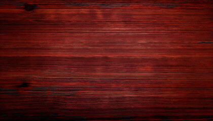 Naklejka premium Richly Detailed Mahogany Wood Texture In Warm Red Brown Hues With Soft Lighting Vignette Ideal As Elegant Product Background