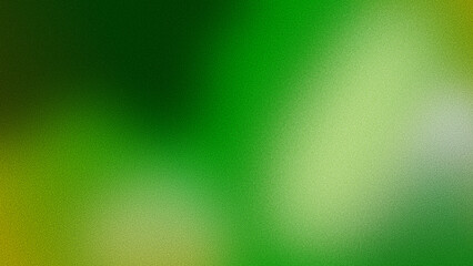 A trendy abstract background with a grainy gradient texture. A soft, blurry blend of black, green, and olive with a luminous white glow. A modern, noisy luminous wallpaper for posters and web design.