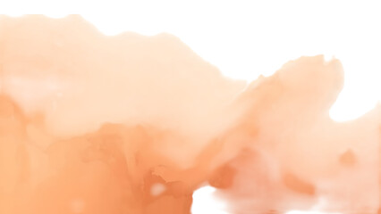 Abstract Watercolor Texture: Gentle blending of warm orange hues in an abstract watercolor texture, creating a soft, inviting backdrop suitable for digital design.