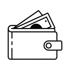 vector illustration of a wallet