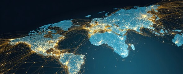 Global network map