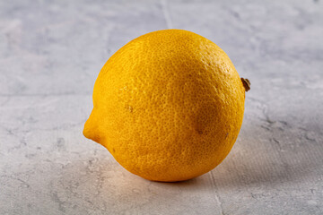 Ripe sour whole lemon fruit