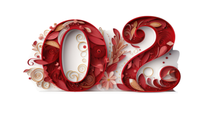 20th Anniversary Celebration PNG Isolated on White Background Representing Milestone Event, Love, and Special Occasion