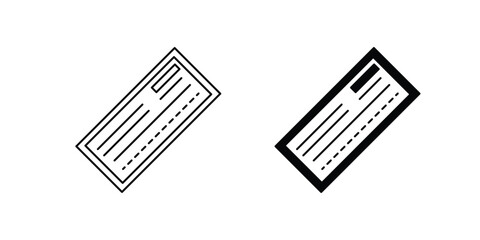 Paycheck set icon with white background vector stock illustration