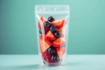 Digital infusion bag filled with fruit slices.
