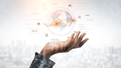 Global AI and data processing system enhances data, AI, and processing efficiency through digital network and global integration of intelligent technology Vouch