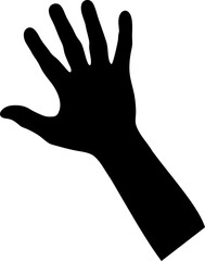 Vektor Silhouette - Hand mit Arm