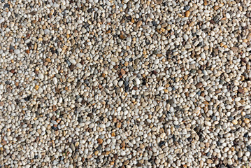 Small multi colored pebbles, background.
