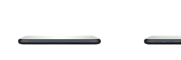 Modern Smartphone Silhouette: This image showcases a sleek and modern smartphone, its minimalist design highlighted against a clean backdrop, perfect for technology and design projects. 