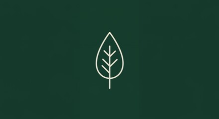 Simple leaf graphic design