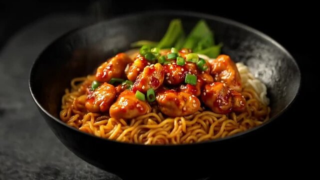 spicy chicken noodles