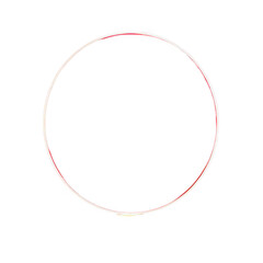 A simple red circle outline on a transparent background
