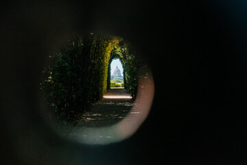 Fototapeta na wymiar View of Rome from the lock