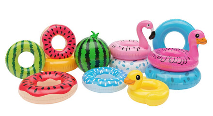 3d realistic inflatable pool floats assortment summer fun