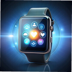 -smartwatch-with-glowing-health-icons-above-screen