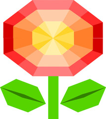 flower vector illustration of an abstract background