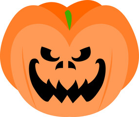 halloween jack o lantern pumpkin vector