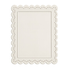 PNG Elegant scalloped edge photo frame