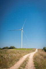 wind turbine in the field